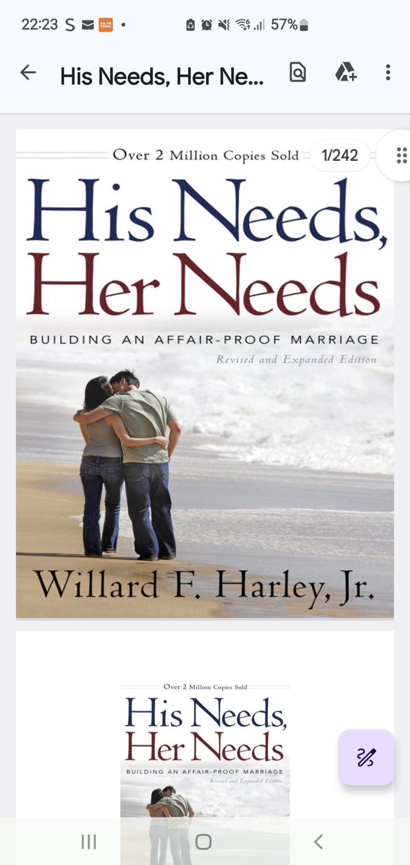 His needs, her Needs (Building an Affair  proof marriage)-PDF Version