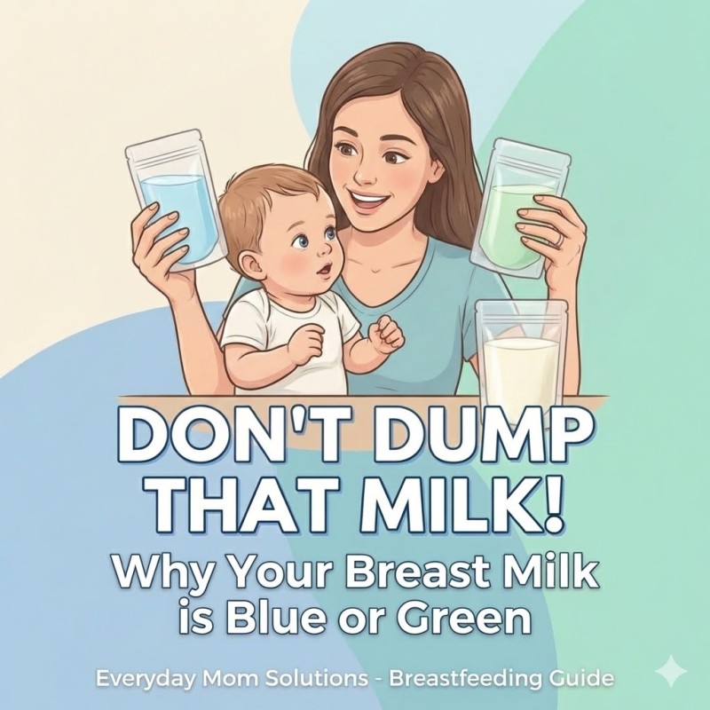 Don't Dump That Milk! 🛑 Why Your Breast Milk is Blue or Green"