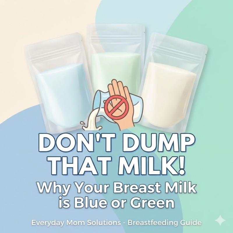 Don't Dump That Milk! 🛑 Why Your Breast Milk is Blue or Green"