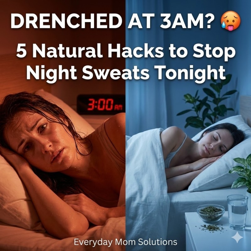 Drenched at 3AM? 5 Natural Hacks to Stop Night Sweats Tonight Why it works: