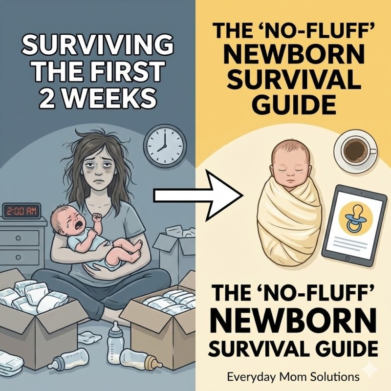 Surviving the First 2 Weeks: The 'No-Fluff' Newborn Survival Guide"