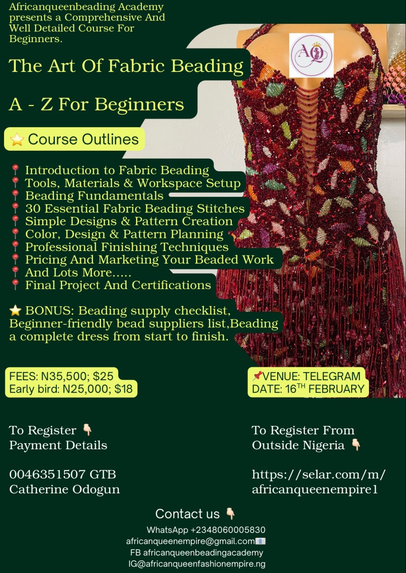The Art Of Fabric Beading A-Z for beginners