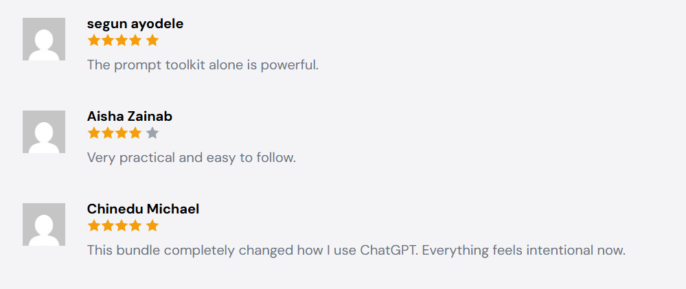 Customer review 1