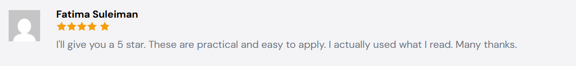 Customer review 9