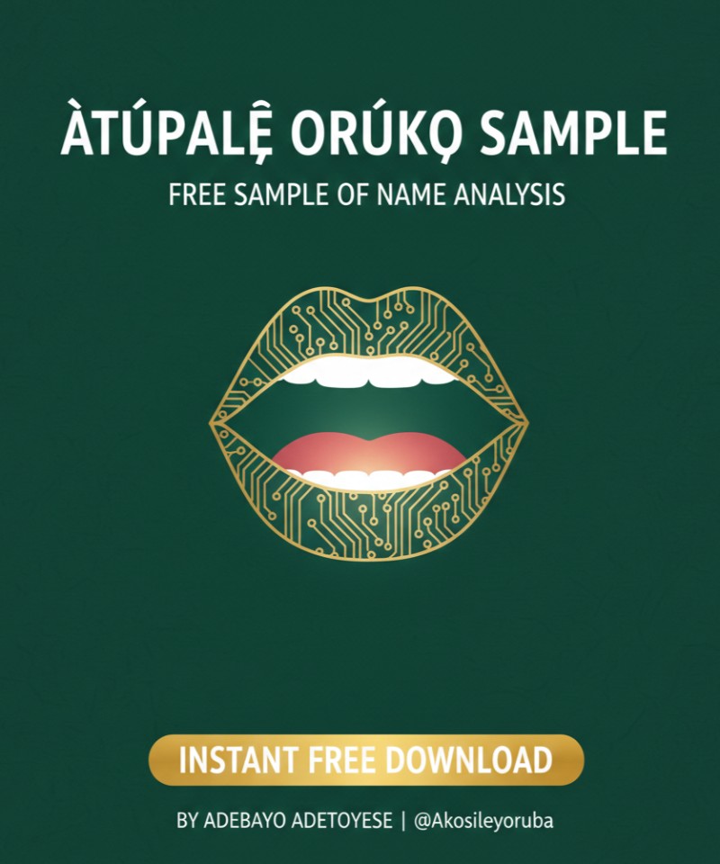 ÀTÚPALẸ̀ ORÚKỌ (Free Sample)
