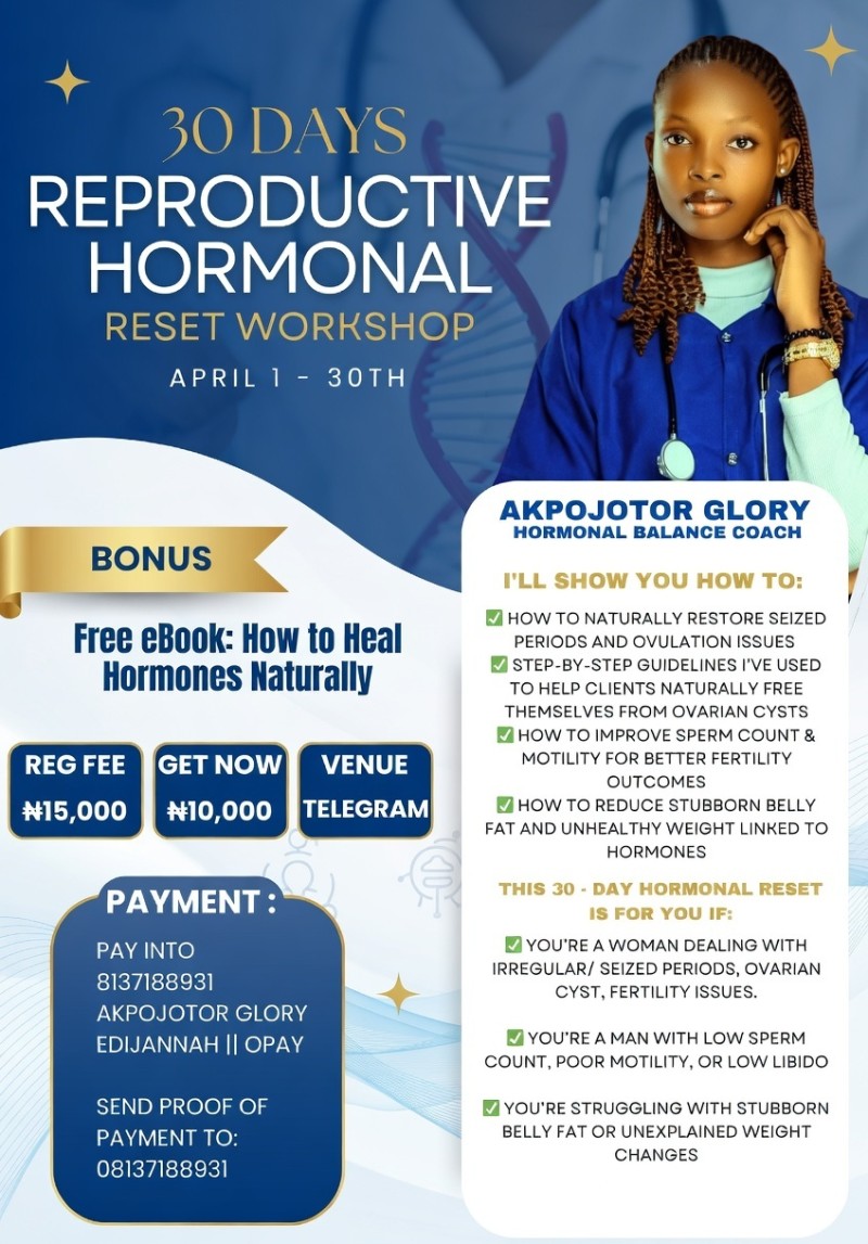 30 Days Reproductive Hormonal Reset Workshop