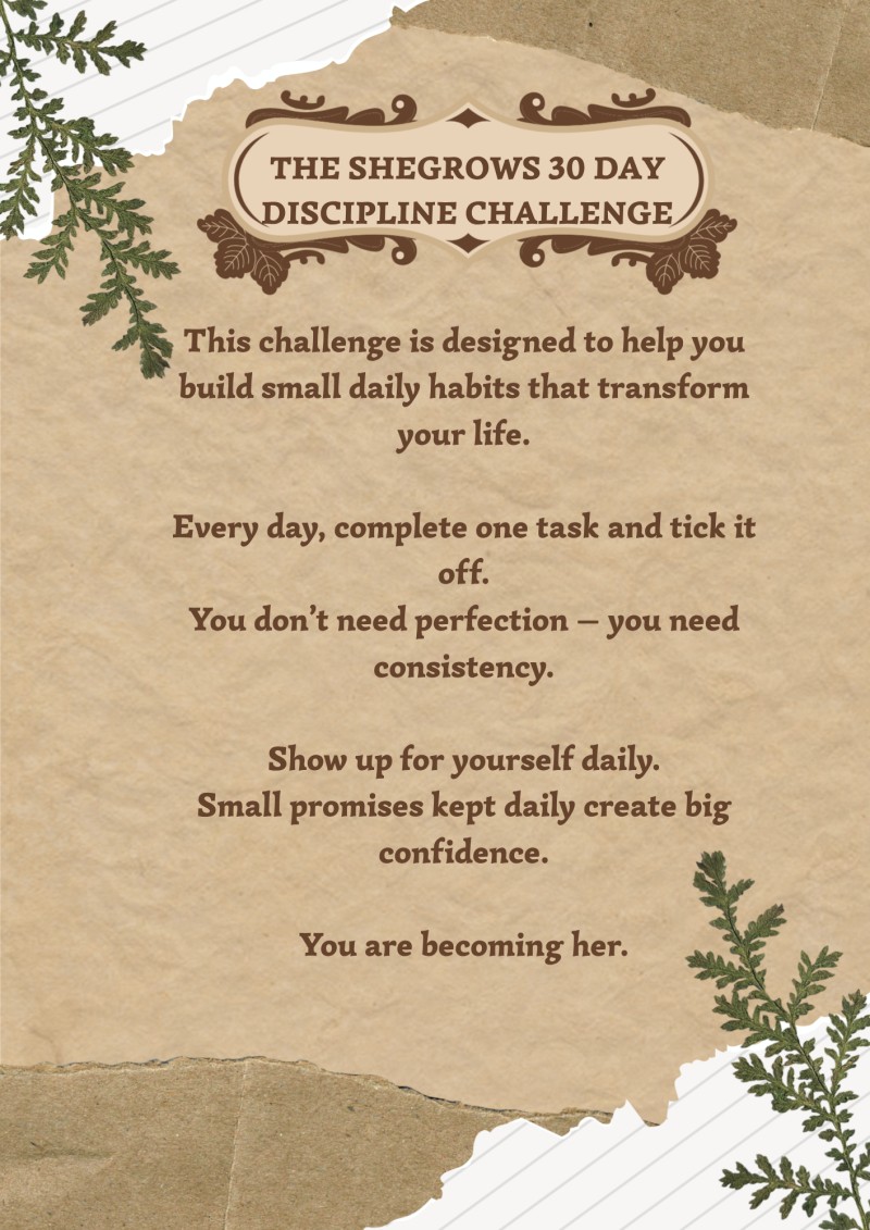 30 day discipline challenge