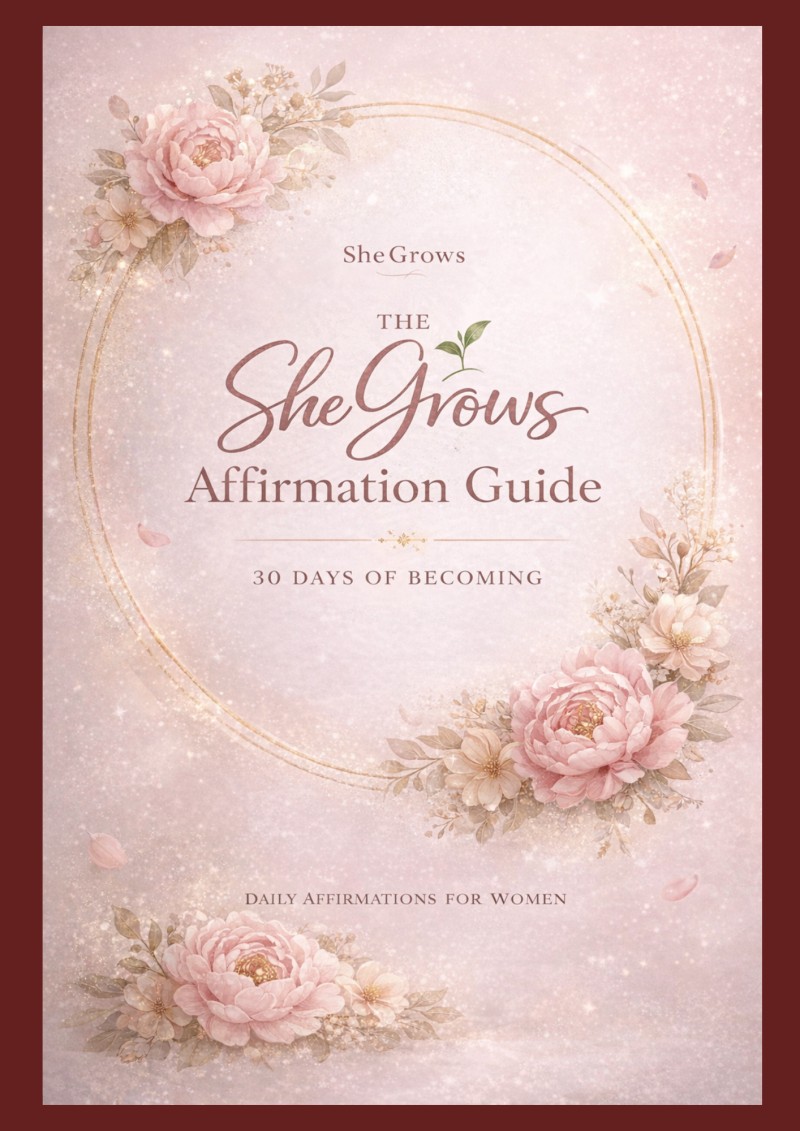 The SheGrows affirmation guide