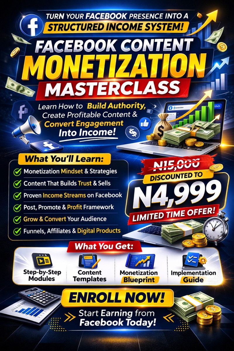 Facebook Content Monetization Masterclass