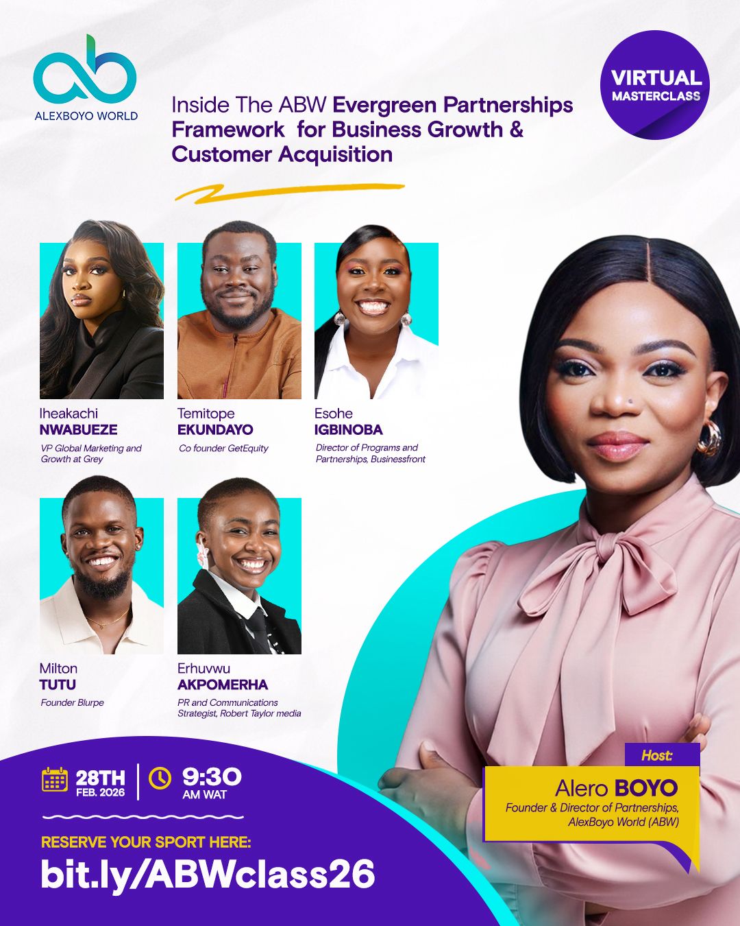The ABW Evergreen Partnerships Framework for Business Growth & Customer Acquisition – Virtual Masterclass