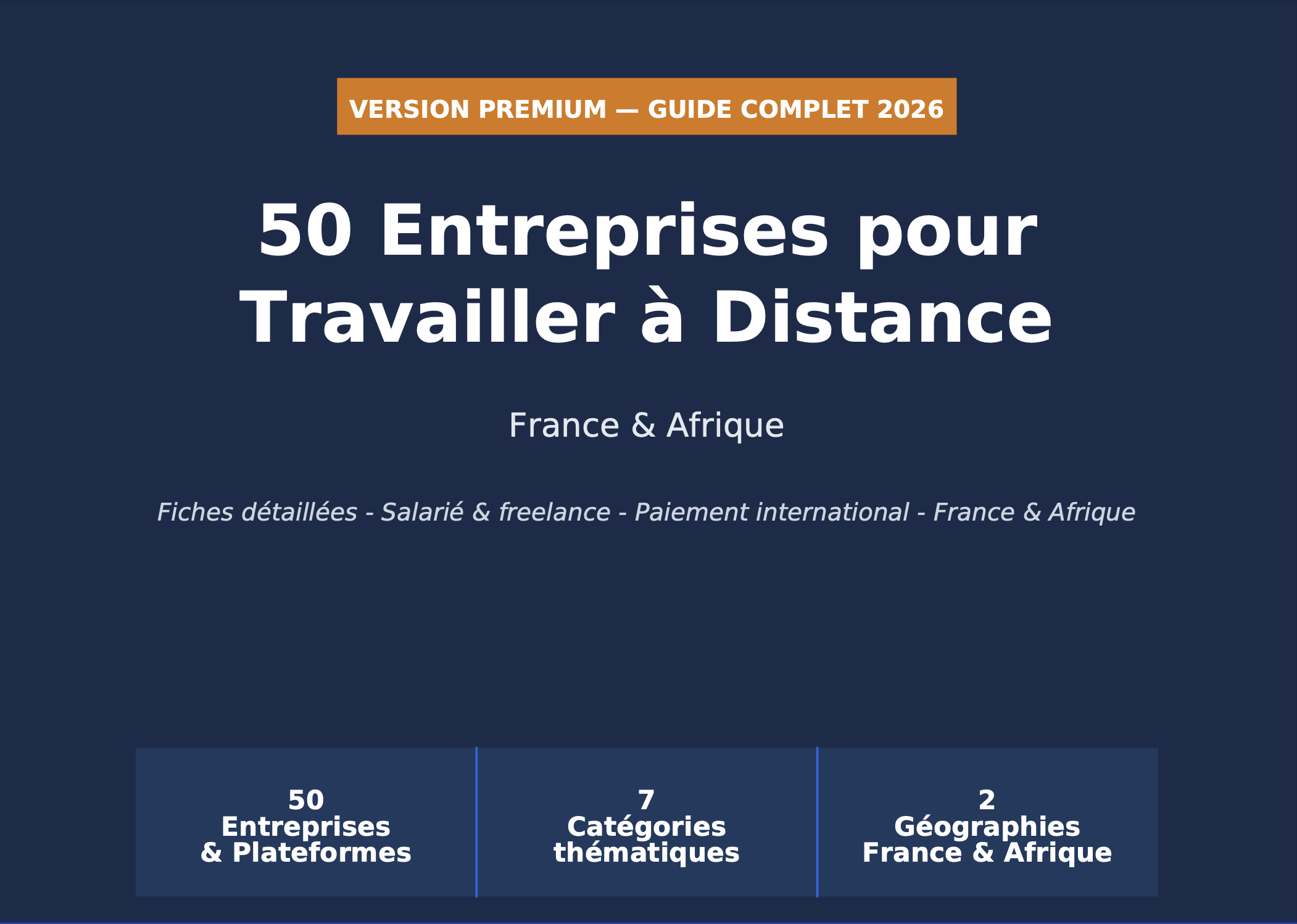 50 entreprises qui recrutent réellement en télétravail (France et Afrique)