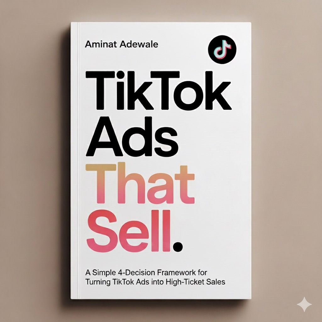 TikTok ADS THAT SELL (A simple 4 Decision Framework For Turning Tiktok Ads Into High- Ticket Sales)