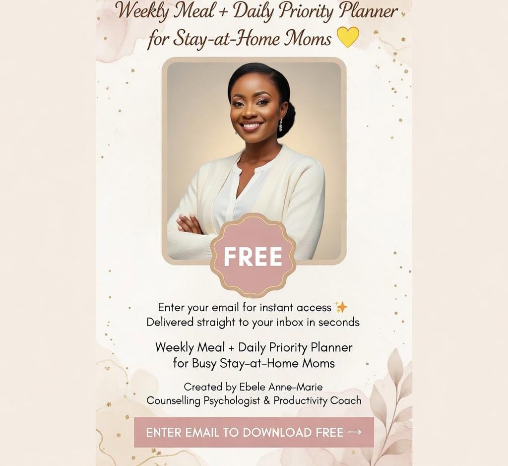 Weekly Meal+ Daily Priority Planner