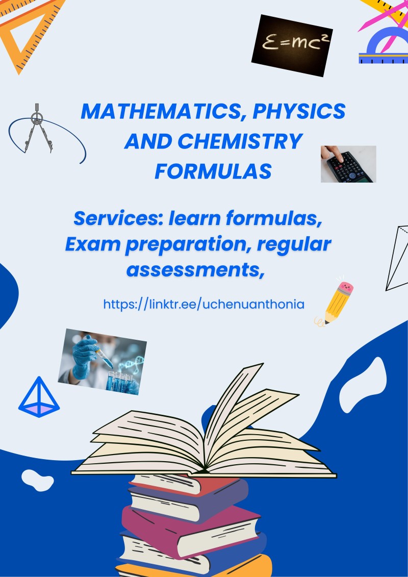 Complete Formula Sheet- Mathematics, Physics & Chemistry