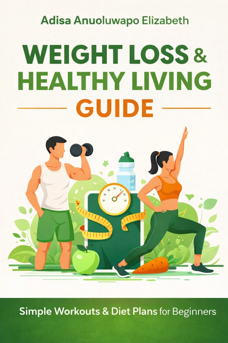 Weight Loss & Healthy Living Guide + 12-Week Tracker (Beginner Friendly)