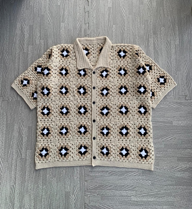 GRANNY SQUARE SHIRT PATTERN