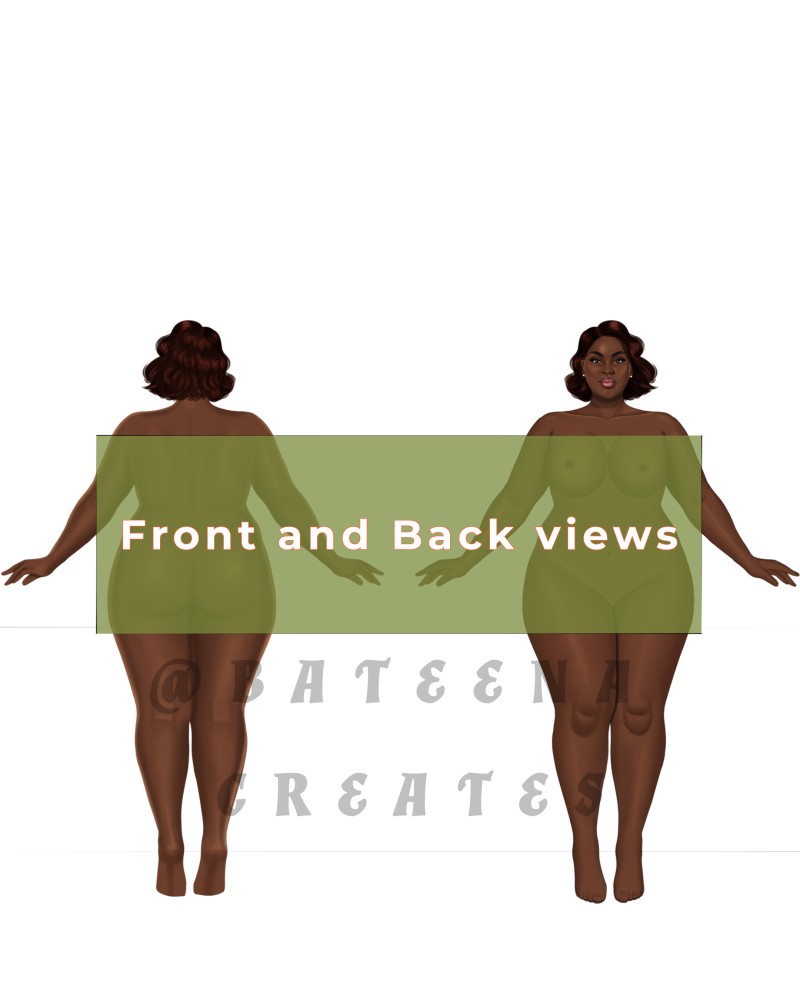 PLUS SIZE CROQUIS PACK (FRONT & BACK)