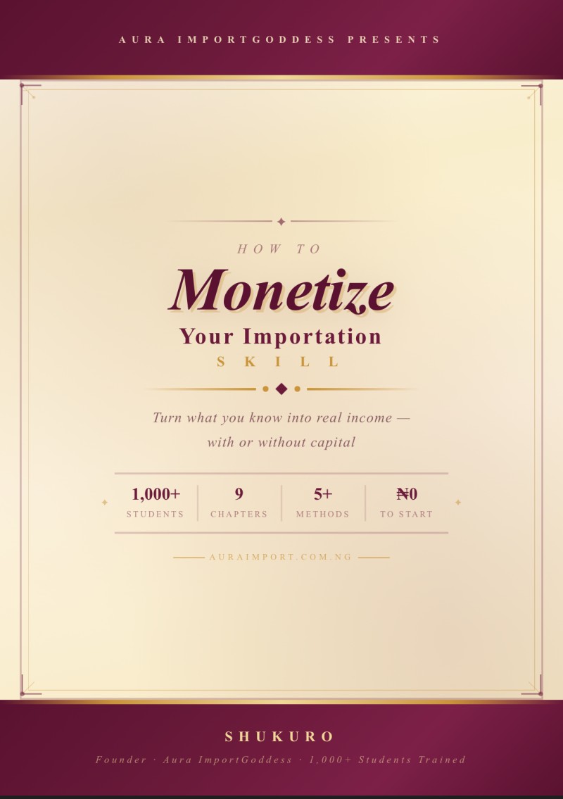 How to monetize your importation skill