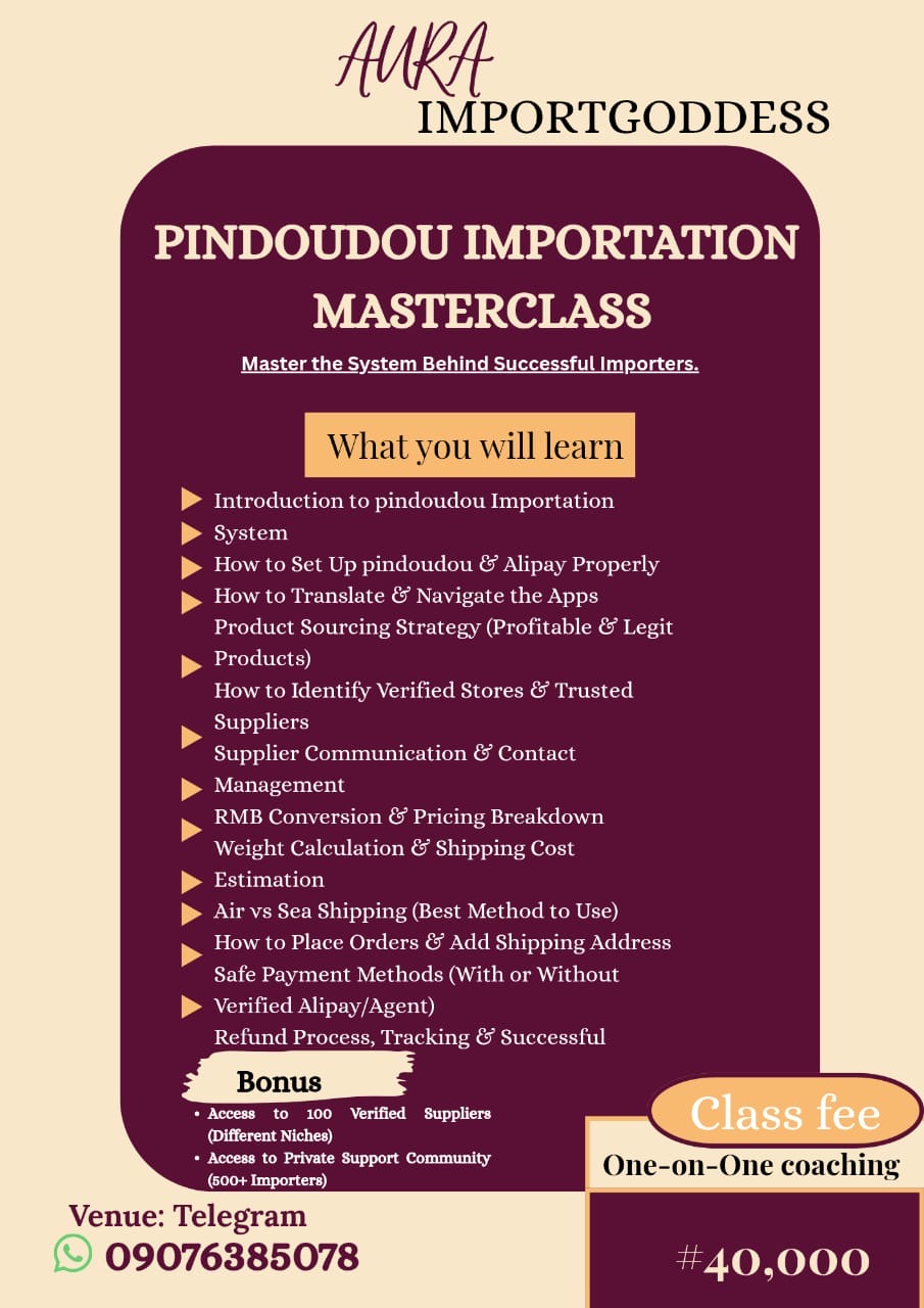 Private Pindoudou importation masterclass