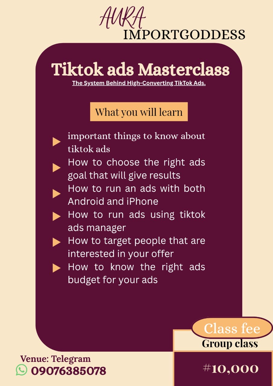 Tiktok ads masterclass
