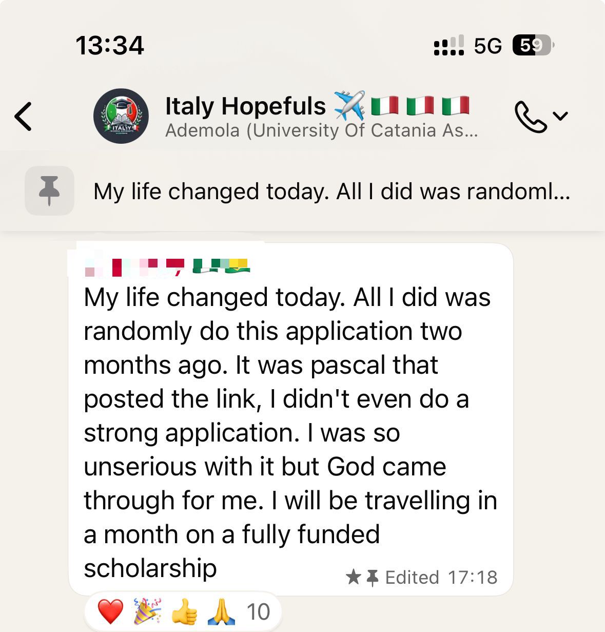 [PREMIUM] Study-in-Italy WhatsApp Group Chat