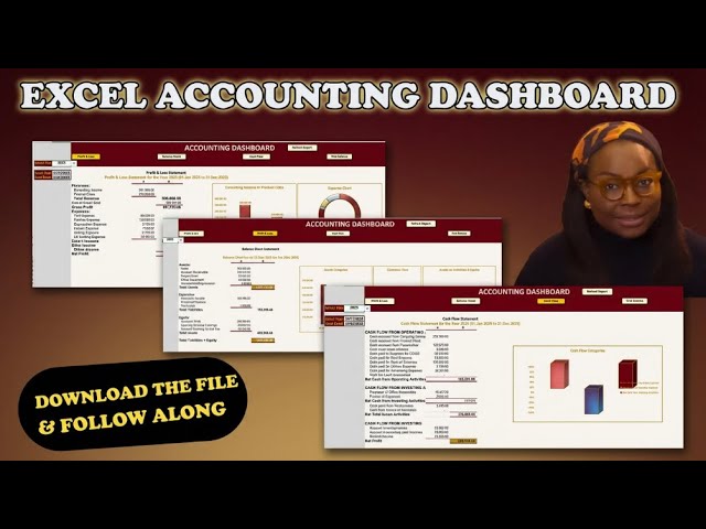 Excel Accounting Dashboard Template – Full Course + Free Download