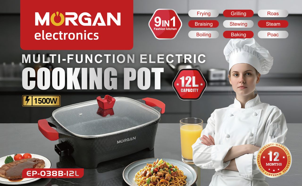 12L Cooking pot Black	EP-038B-12L