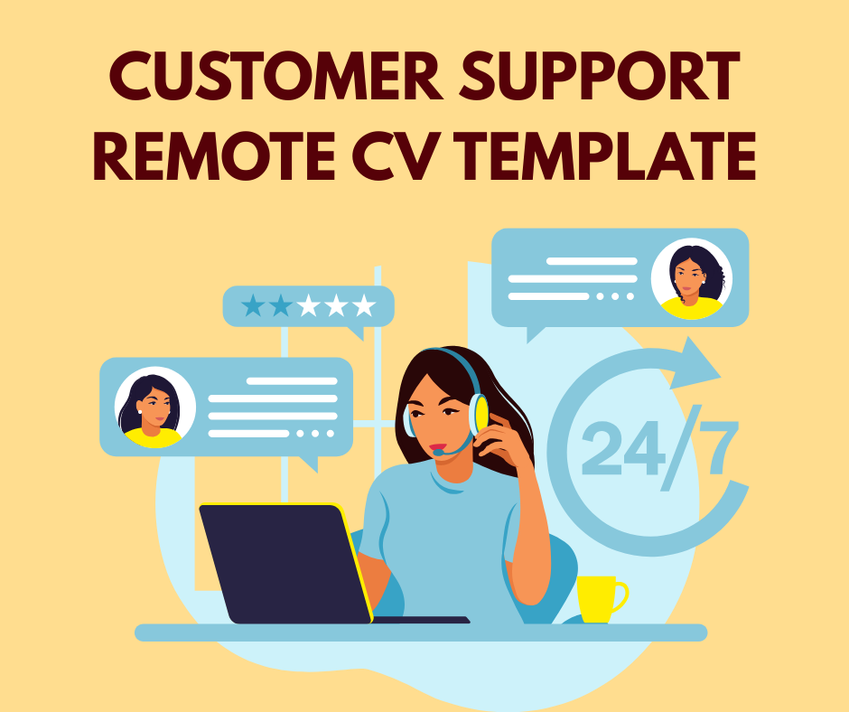 CUSTOMER SUPPORT REMOTE CV TEMPLATE