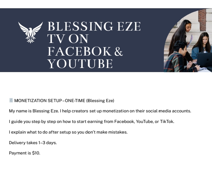 Monetization set up_ one Time