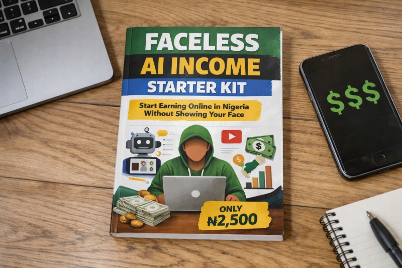 Faceless AI Income Starter Kit – Sell Your Content Online Without Showing Your Face!