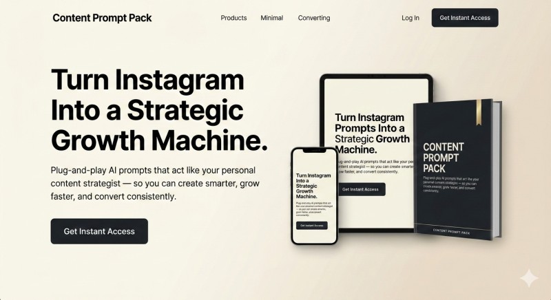 Instagram AI Strategy & Content Prompt Pack