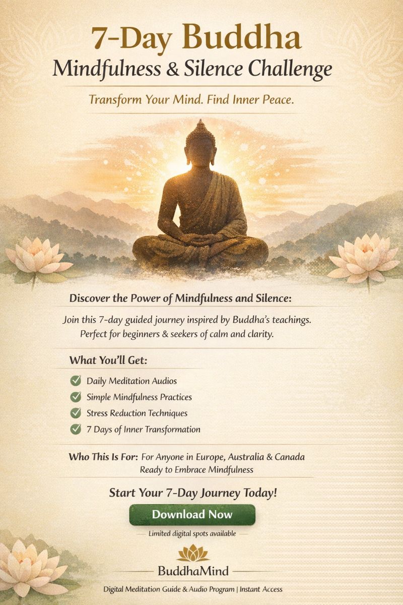 7-Day Mindfulness & Silence Challenge Inspired by Buddha