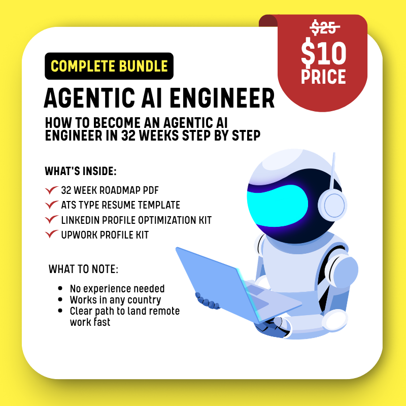 Agentic AI Engineer Roadmap Kit |  Remote AI Job in 32 Weeks
