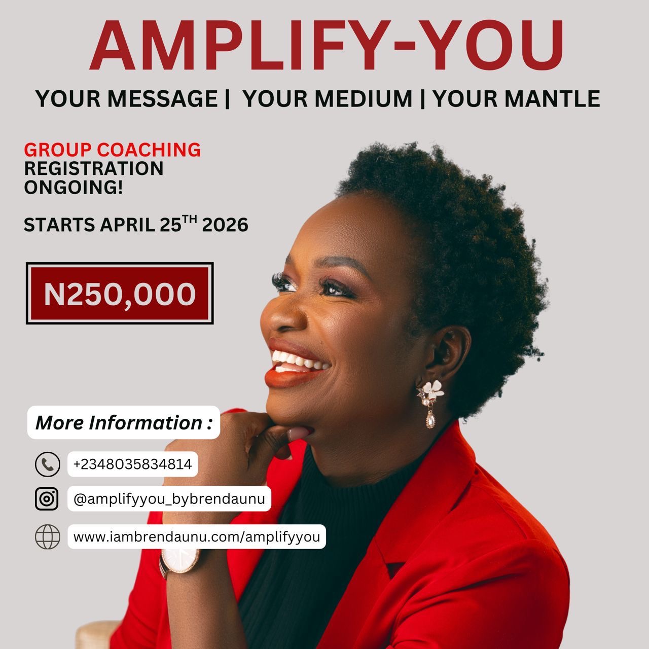 AMPLIFY YOU Group coaching