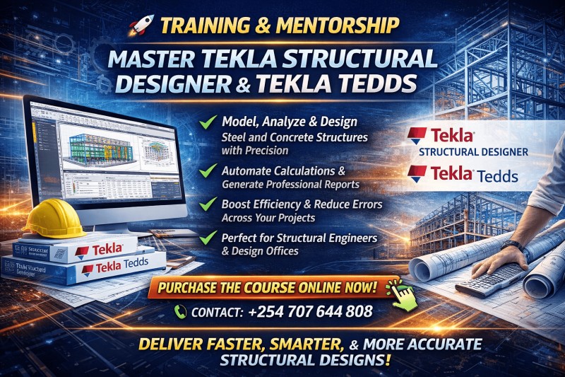 Tekla Real Project–Based Training & Mentorship: Master Tekla Structural Designer & Tedds