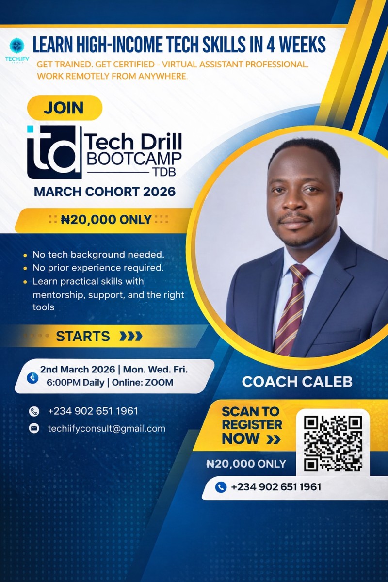 TECH DRILL BOOTCAMP - MARCH COHORT