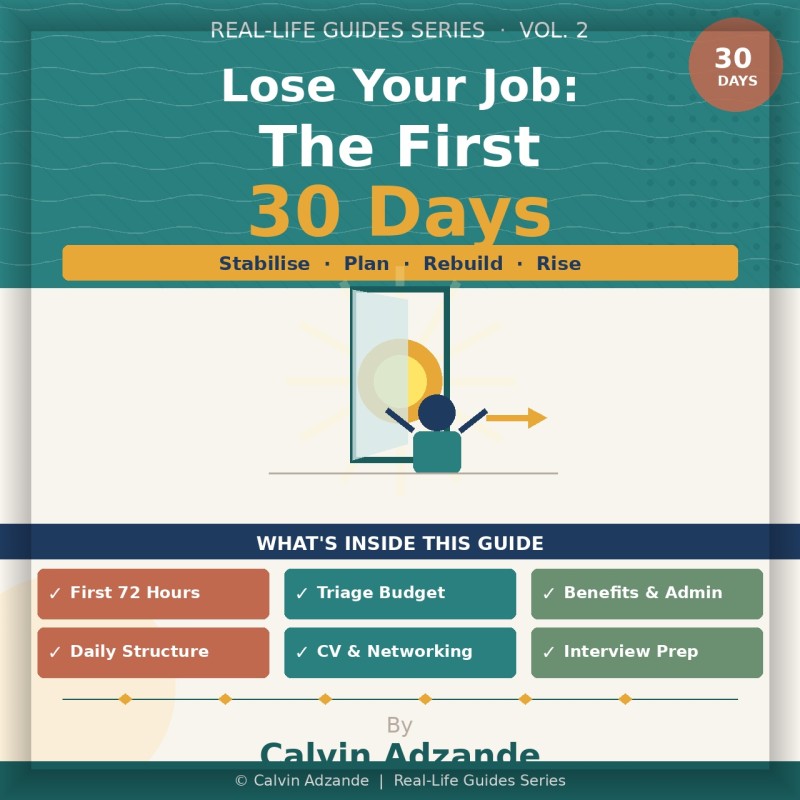 LOST YOUR JOB? HOW TO NAVIGATE THE FIRST 30 DAYS