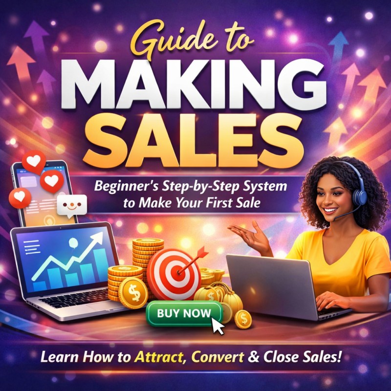 Guide to Making Sales: Beginner's Step-by-Step System to Make Your First Sale