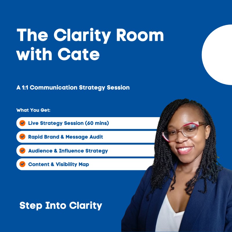 Step Into Clarity with Cate: 1:1 Communication Strategy Session