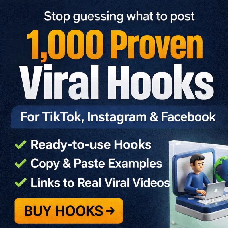 1,000 Viral Hooks That Stop Scrolling & Drive Sales