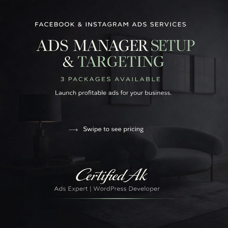 Facebook & Instagram Ads Setup & Management (Get Sales & Leads Fast)