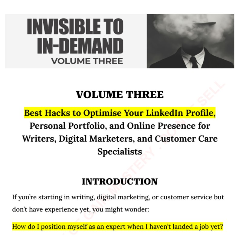INVISIBLE TO IN-DEMAND [VOLUME 1-9]