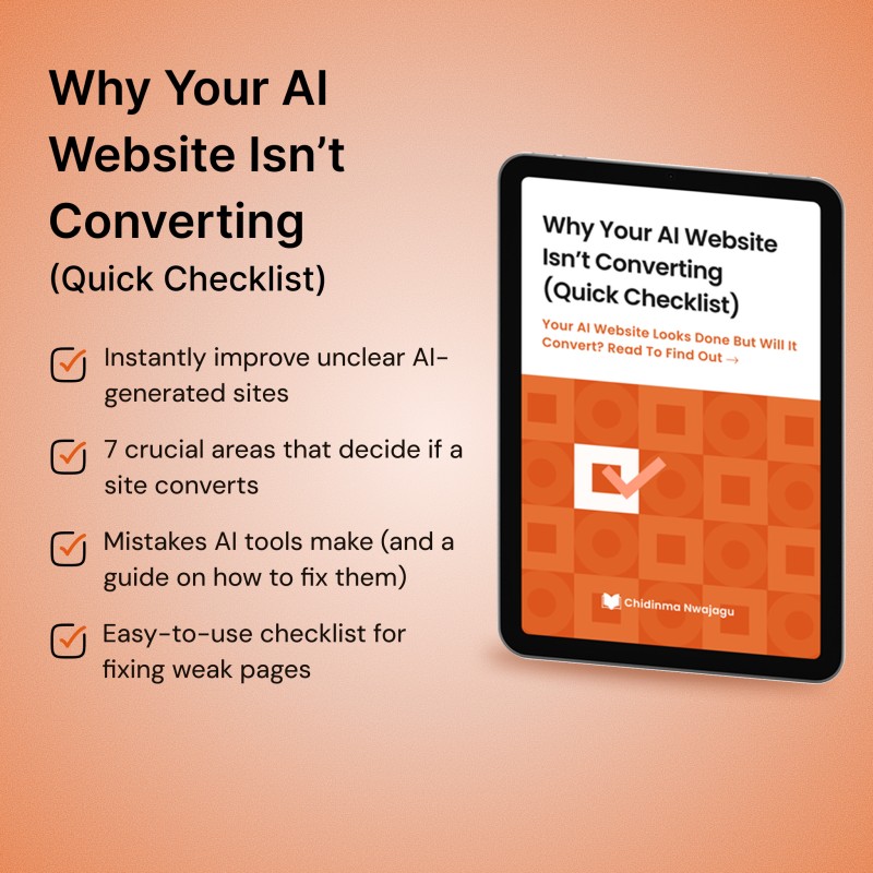 Why Your AI Website Isn't Converting (Quick Checklist)