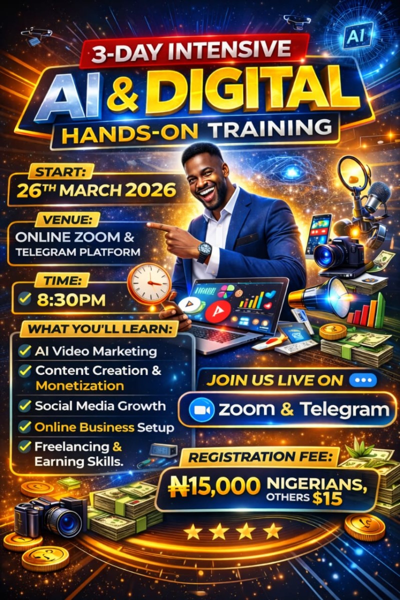 3-DAYS INTENSIVE AI & DIGITAL HAND-ON TRAINING