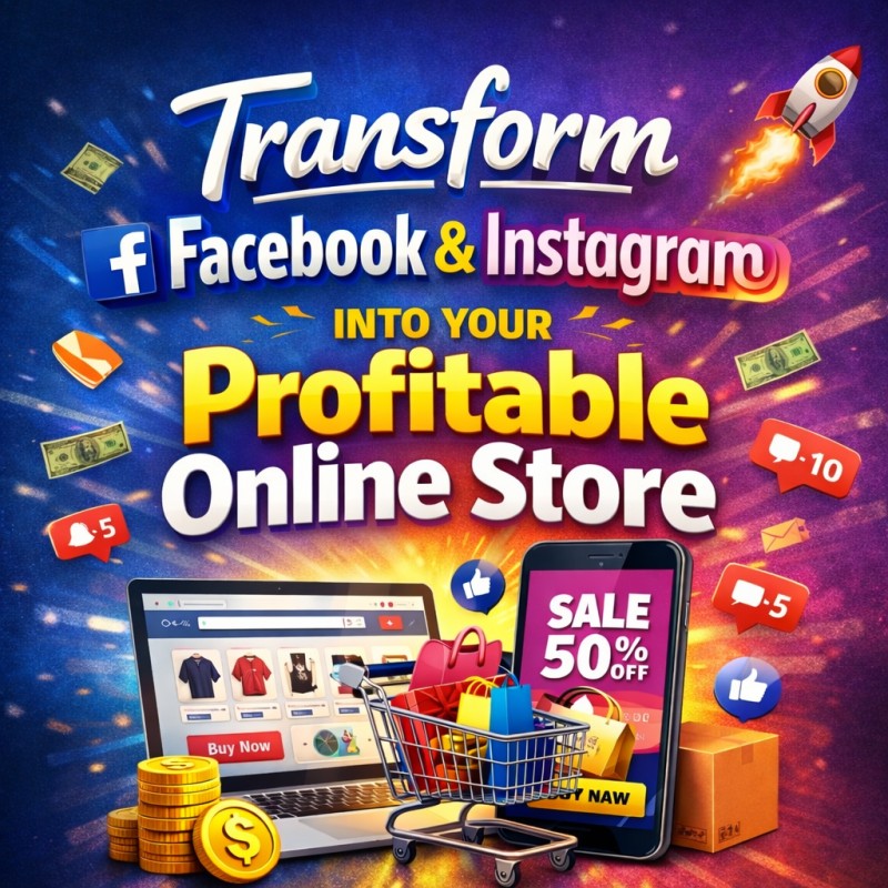 Transform Your Facebook & Instagram Account into your Profitable Online Store