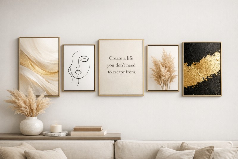 Gallery wall art and home decor