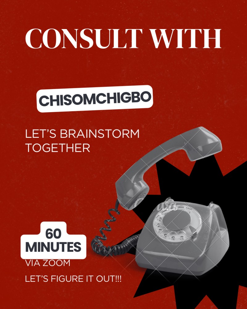 1:1 60 minutes consultation