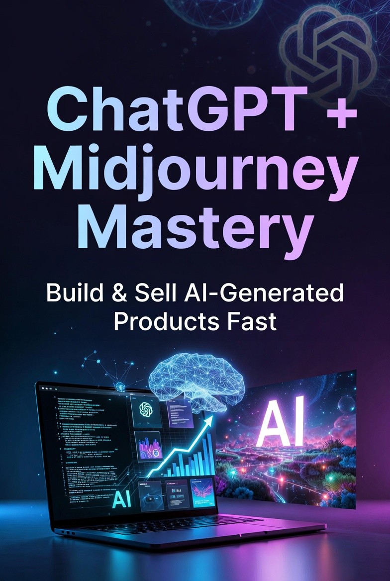 ChatGPT + Midjourney Mastery: Build & Sell AI-Generated Products Fast