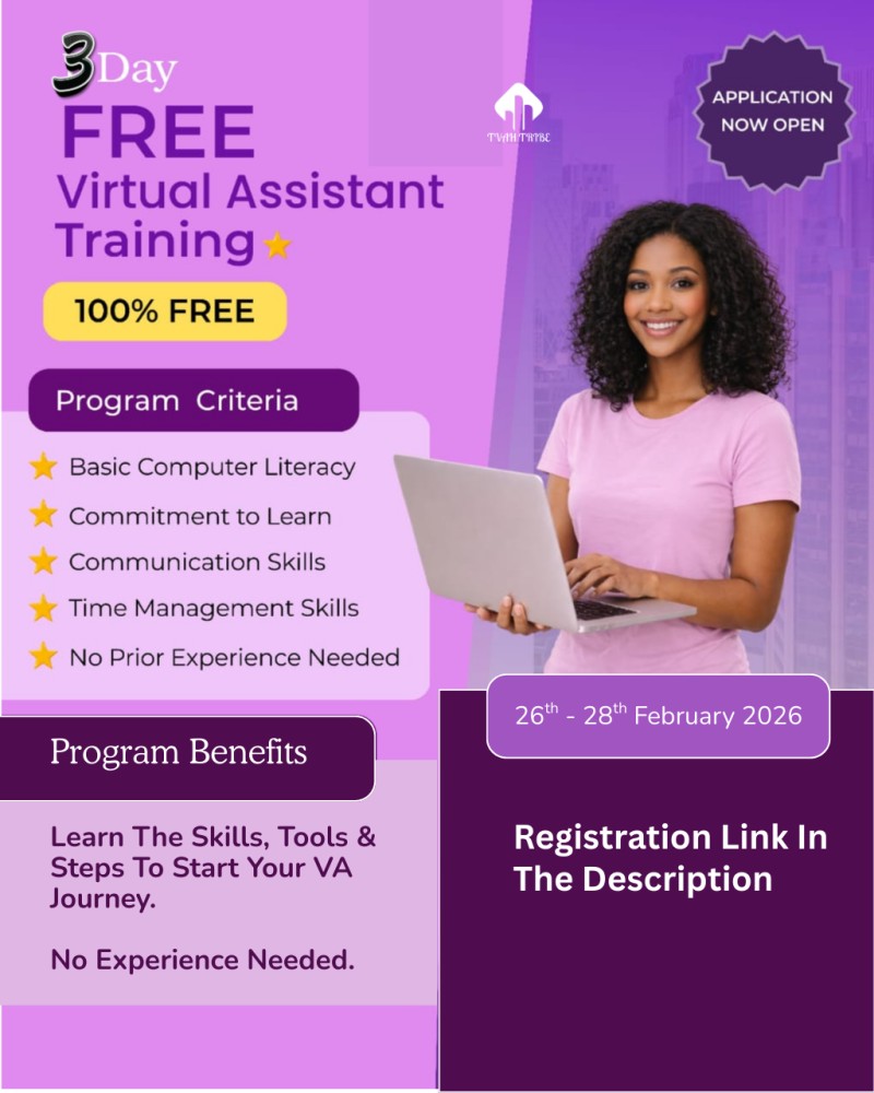 3 DAYS FREE VIRTUAL ASSISTANTS TRAINING