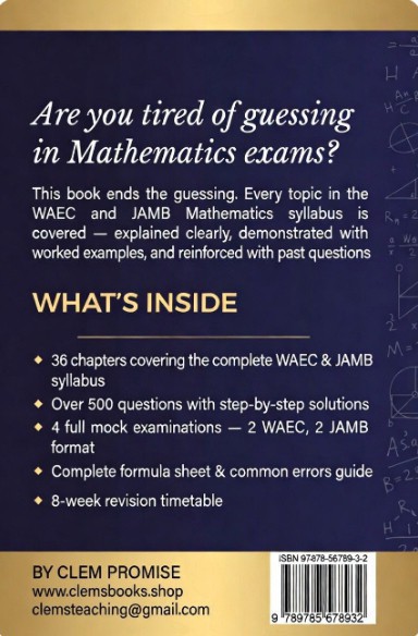 COMPREHENSIVE MATHEMATICS HANDBOOK